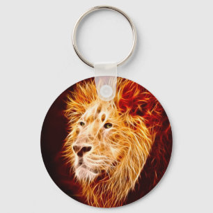 Elemental lion keychain
