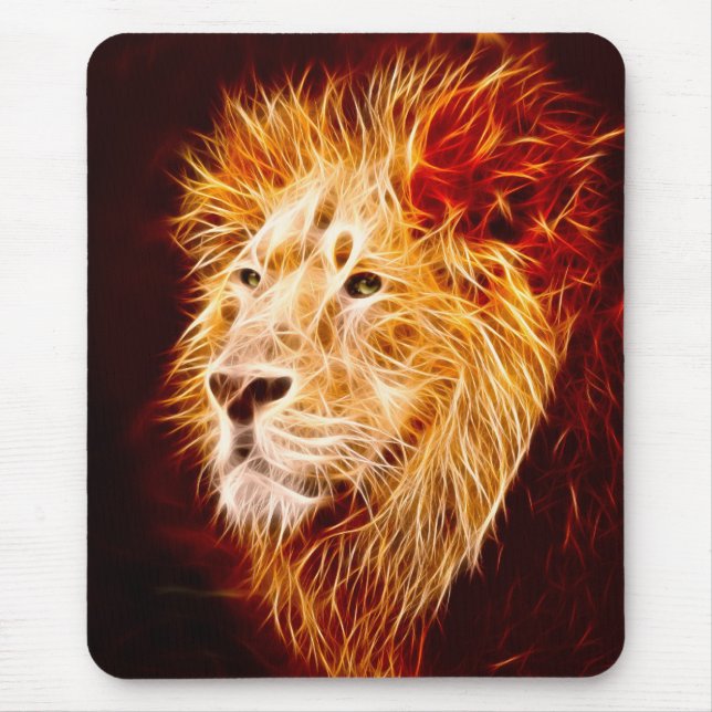 Elemental lion mouse pad (Front)