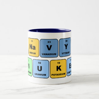 Elemental Navy Nukes Two-Tone Coffee Mug