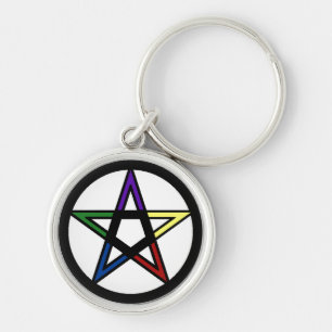 Elemental Pentacle Keychain