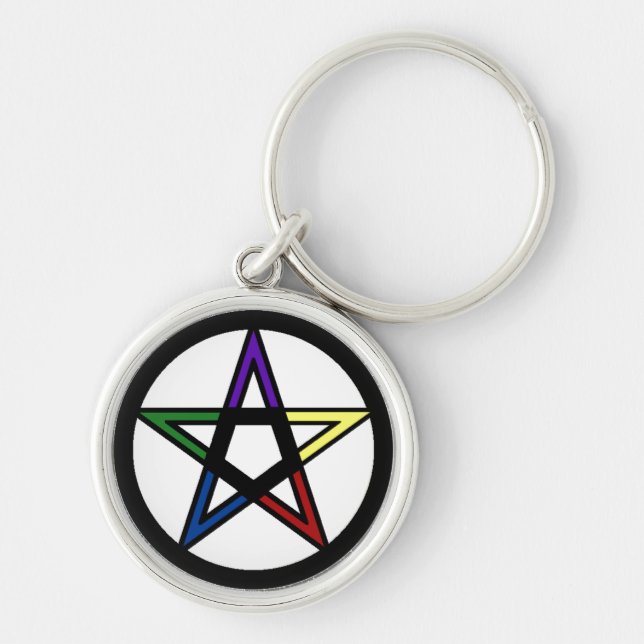 Elemental Pentacle Keychain (Front)