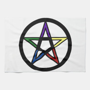 Elemental Pentacle Kitchen Towel