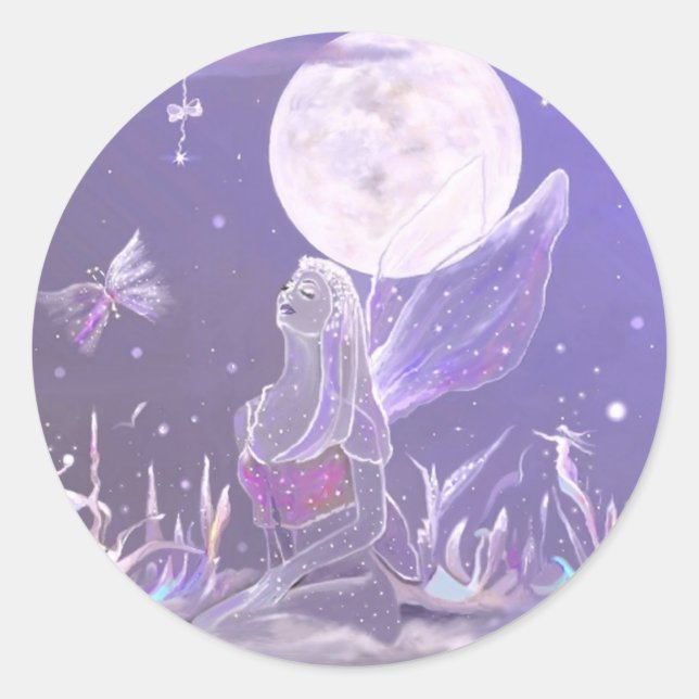 Elemental Spirits Classic Round Sticker (Front)