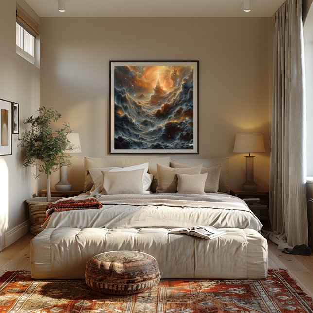 Elemental Storm Vortex Surreal Nature Landscape Poster (Creator Uploaded)