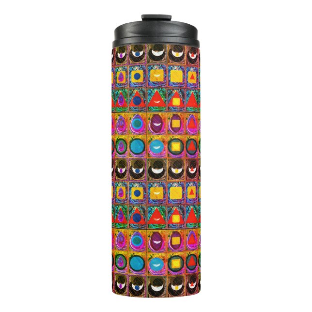 Elemental Symbols Pattern Meditation Aid Tattva Thermal Tumbler (Front)