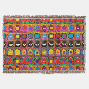 Elemental Symbols Pattern Meditation Aid Tattva Throw Blanket