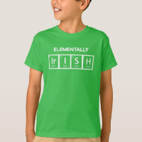 Elementally Irish Kids Funny St. Patrick's Shirt