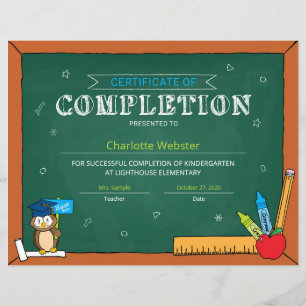 Elementary Graduate Completion Certificate PDF -2