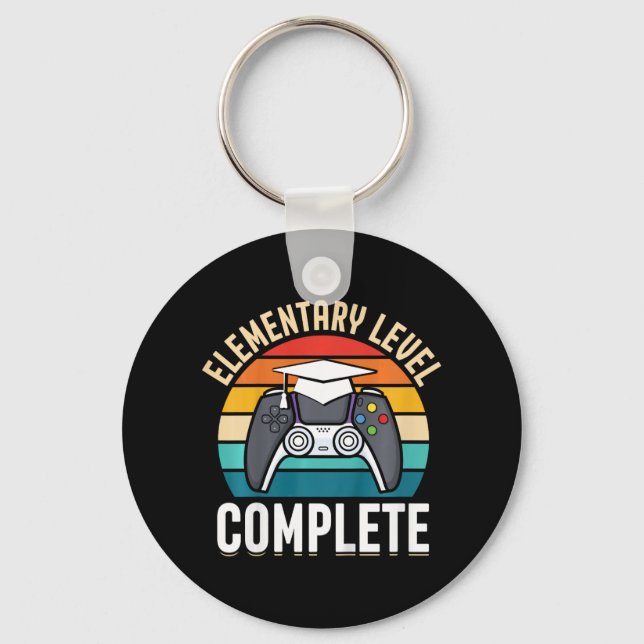 Elementary Level Complete Gamer Cl Of 2024 Graduat Keychain (Front)