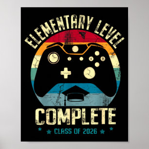 Elementary level complete gamer class of 2026 poster