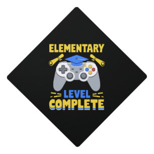 Elementary Level Complete Gaming Gamer Graduation Cap Topper