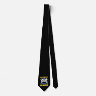 Elementary Level Complete Gaming Gamer Graduation Tie