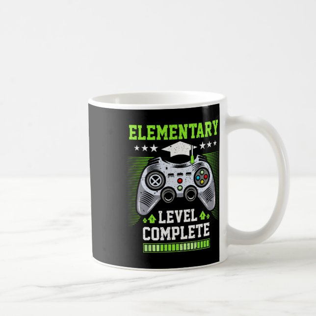 Elementary Level Complete Graduation Cl 2025 Gamer Coffee Mug (Right)