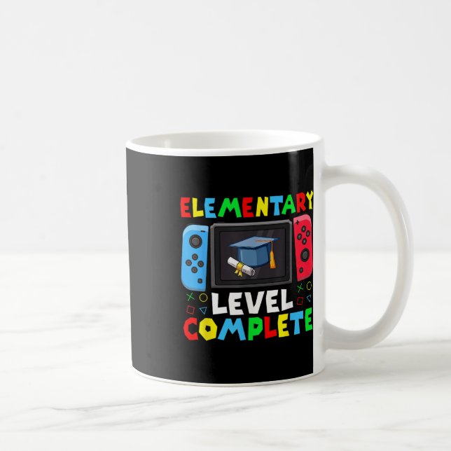 Elementary Level Complete Graduation Cl 2025 Gamer Coffee Mug (Right)