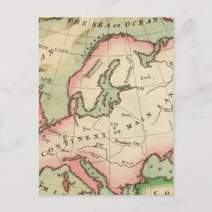 Elementary Map Postcard