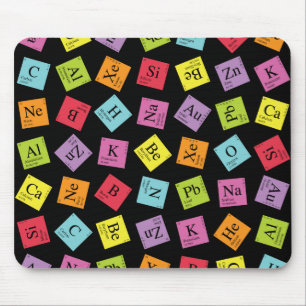 Elementary Periodic (Dark) Mouse Pad