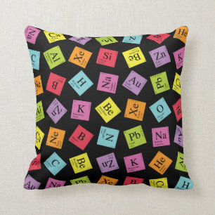 Elementary Periodic Throw Pillow