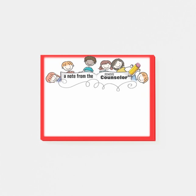 Elementary School Counsellor Sticky Notes (Front)