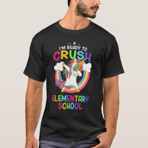 Elementary School Dabbing Unicorn Back To School B T-Shirt
