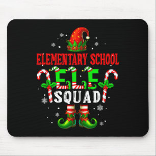Elementary School Elf Squad Xmas Elf Hat Scute Ss  Mouse Pad