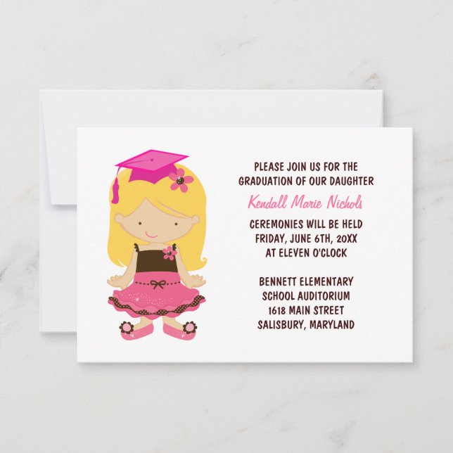 Elementary School Graduation Announcements (Front)