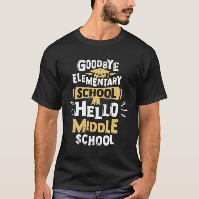 Elementary School Graduation Grade Student Gift T-Shirt (Front)