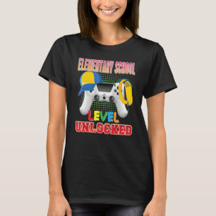 Elementary School Level Unlocked Video Game Gamer T-Shirt