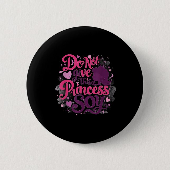 Elementary School Princess And The Soy Allergy Out 2 Inch Round Button (Front)