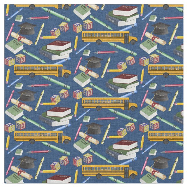 Elementary School Teacher Fabric (Close Up)