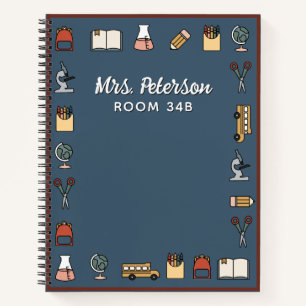 Elementary School Teacher Personalized Notebook   