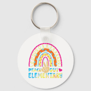 Elementary Student Bye Schools Out Last Cl Summer Keychain