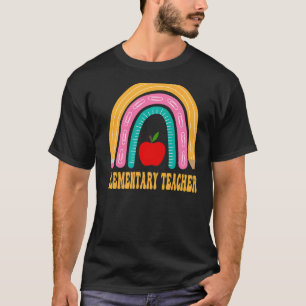 Elementary Teacher Rainbow Cute Back To School App T-Shirt
