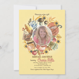 Eléments Automne Invitation Photo