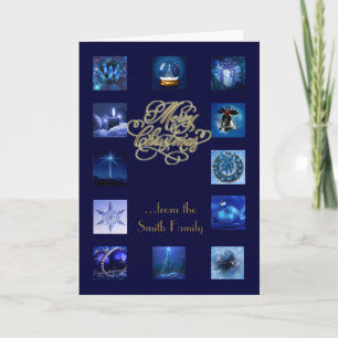 Éléments de Noël Joyeux Noël Carte de voeux