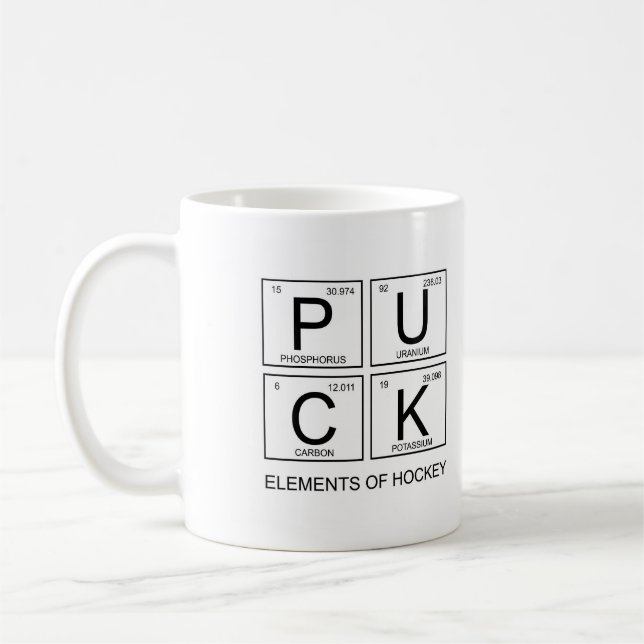Eléments DE PUCK De Hockey Mug (Gauche)