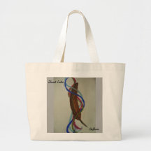 elements feather art tote
