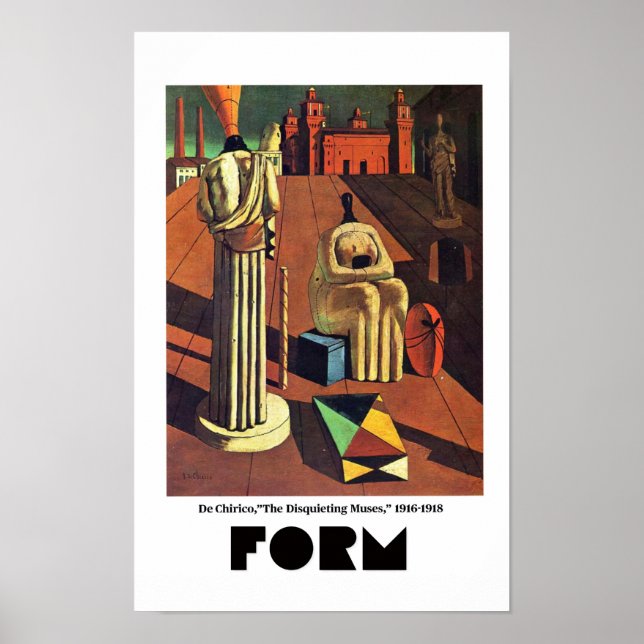 Elements of Art - Form featuring De Chirico Poster (Front)