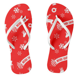 Elements of Christmas Flip Flops