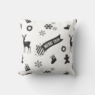 Elements of Christmas Throw Pillow