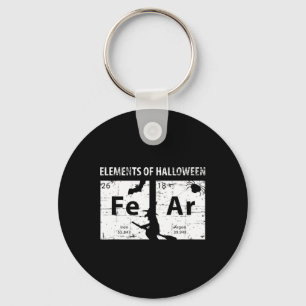Elements Of Halloween Shirt (fear) Periodically Keychain