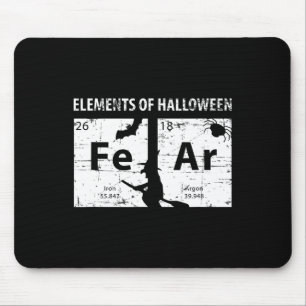 Elements Of Halloween Shirt (fear) Periodically  Mouse Pad