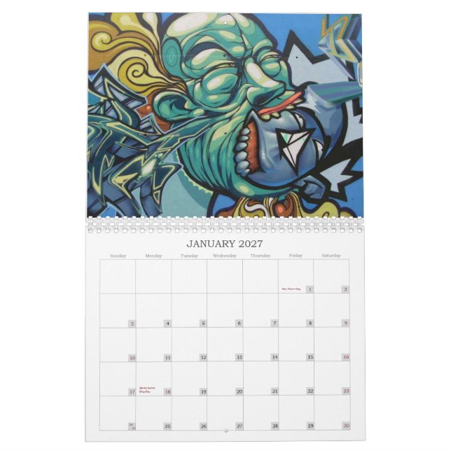 Elements of Hip Hop Culture Calendar (Jan 2027)