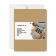 Elements of Life Blank Note Card
