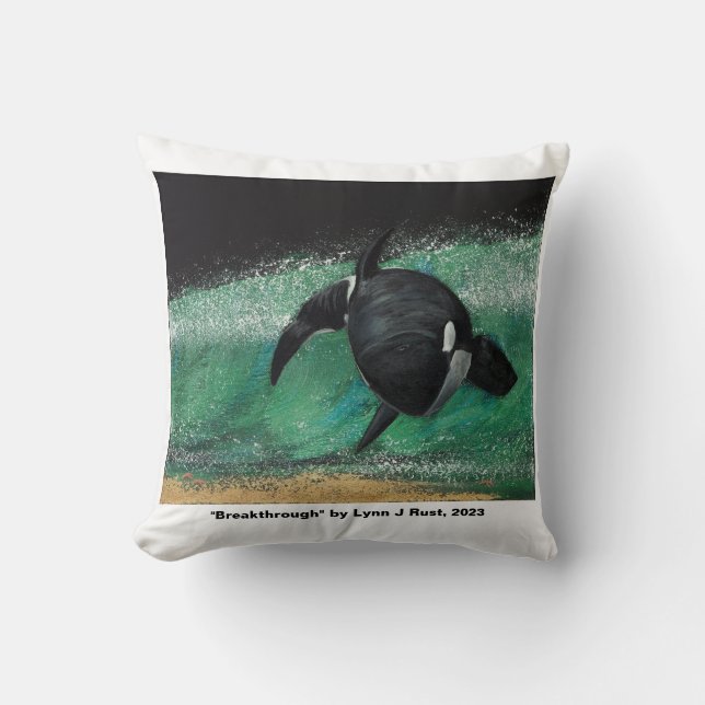 "Elements of Surprise" / "Breakthrough" pillow (Front)