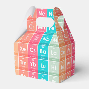 Elements of the Periodic Table Colourful Pattern Favor Box