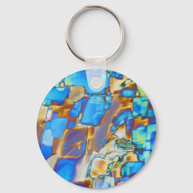 Elements/Yttrium under the microscope Keychain (Front)