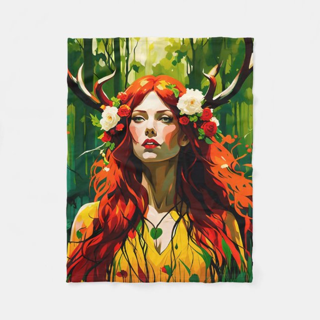 Elen of the Ways Fleece Blanket (Front)