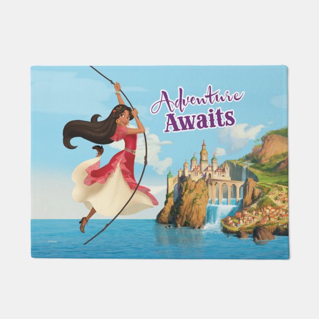 Elena | Adventure Awaits Doormat (Front)