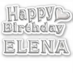 Elena Happy Birthday Autocollant Autocollant