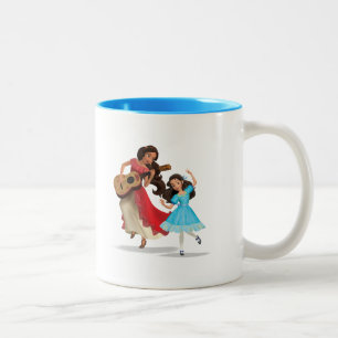 Elena & Isabel Sister Time Two-Tone Coffee Mug